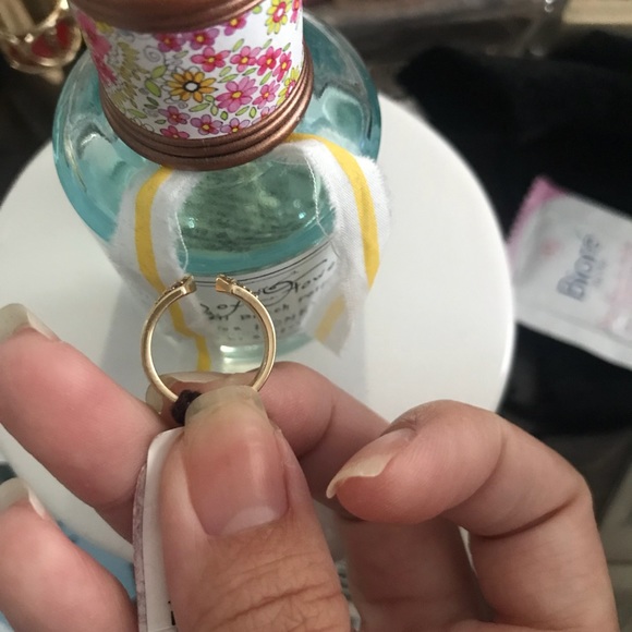 BNWT MIDI 14K GOLD DIAMON MIDI OPEN RING $498 - Picture 8 of 8